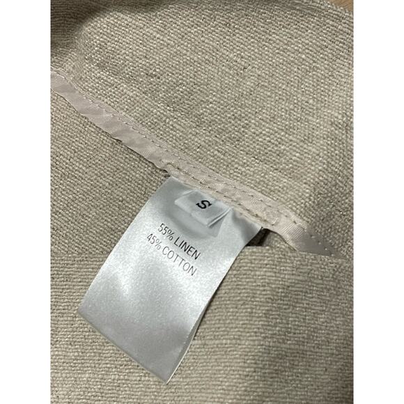 The Frankie Shop NWT Pace Pleated High Waist Linen Trousers Pants Small Sand - Picture 7 of 8